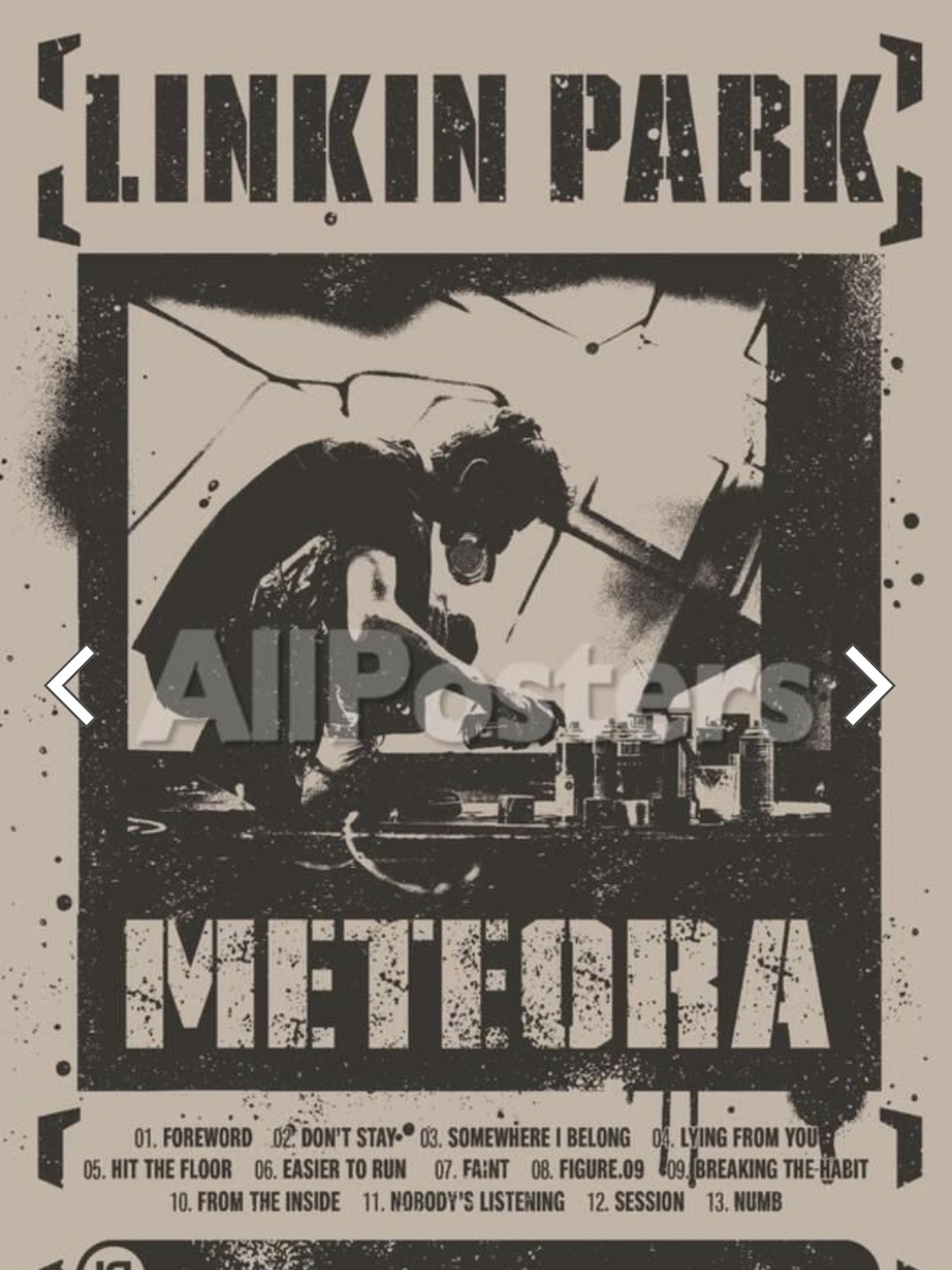 Linkin Park - Meteora Poster 22" X 34"